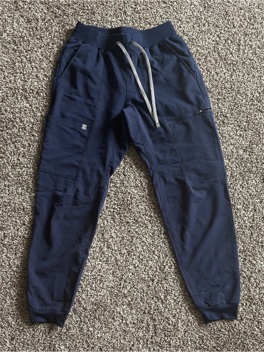 Fabletics Navy Scrub Joggers Mid-Rise size S